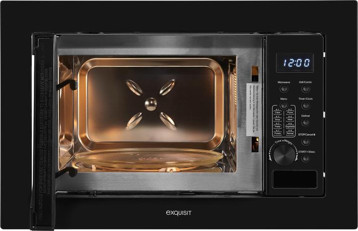 Exquisit Micro-ondes encastrable Noir Digital (20 l)