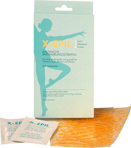 X-epil Kaltwachs Enthaarungsstreifen (8 x)