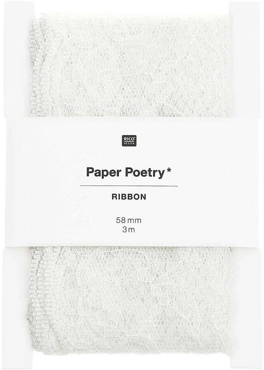 Image du produit Rico Design Spitzenband Blümchen 58 mm x 3 m, Offwhite (Ruban, 1 x)