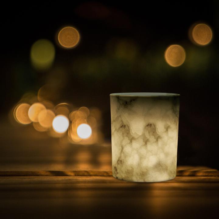 Actual product image Relaxdays 12x tealight jar (1 x, 7 x 7 x 8.5 cm)