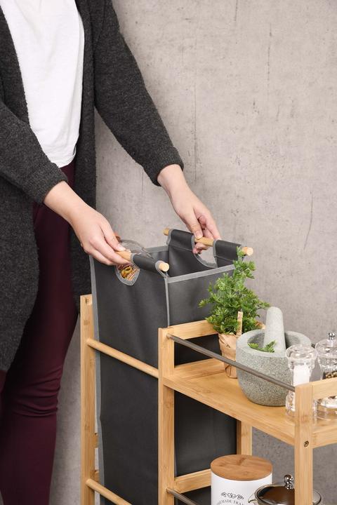 Immagine prodotto Kesper Carrello di nicchia con raccoglitore di bottiglie
