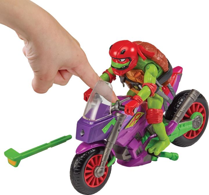 Actual product image Playmates Tales of Teenage Mutant Ninja Turtles: Purple Dragon Cycle with Raphael