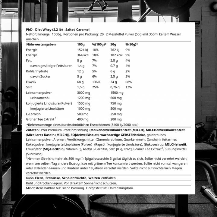 Image du produit PhD Nutrition Diet Whey (Caramel salé, 1 pcs, 1000 g)