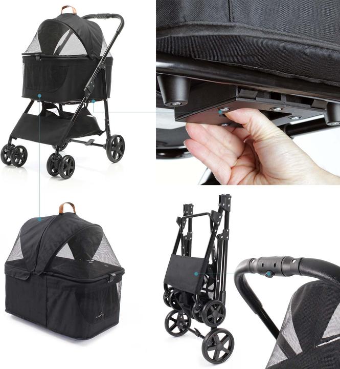 Immagine prodotto Fudajo 2in1 Hundewagen (Cane, Traspirante, Pieghevole)