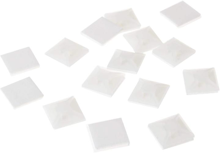 Produktbild VR-Technics Kabelbinder-Befestigungssockel (Klettkabelbinder, 12 mm, 100 Stk.)