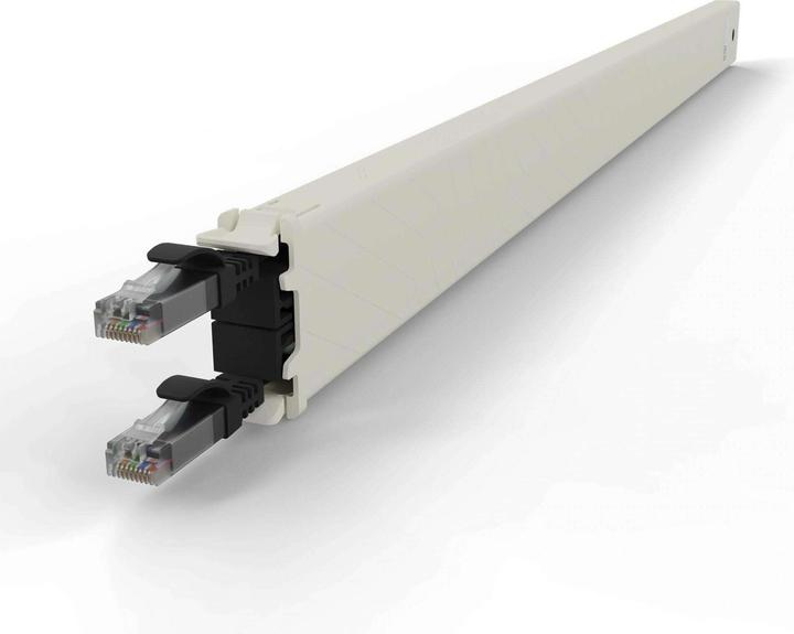 Produktbild PATCHBOX one / Cassette / 30RU / Cat 6A, UTP, 1.8 m, Schwarz (UTP, CAT6a, 1.80 m)
