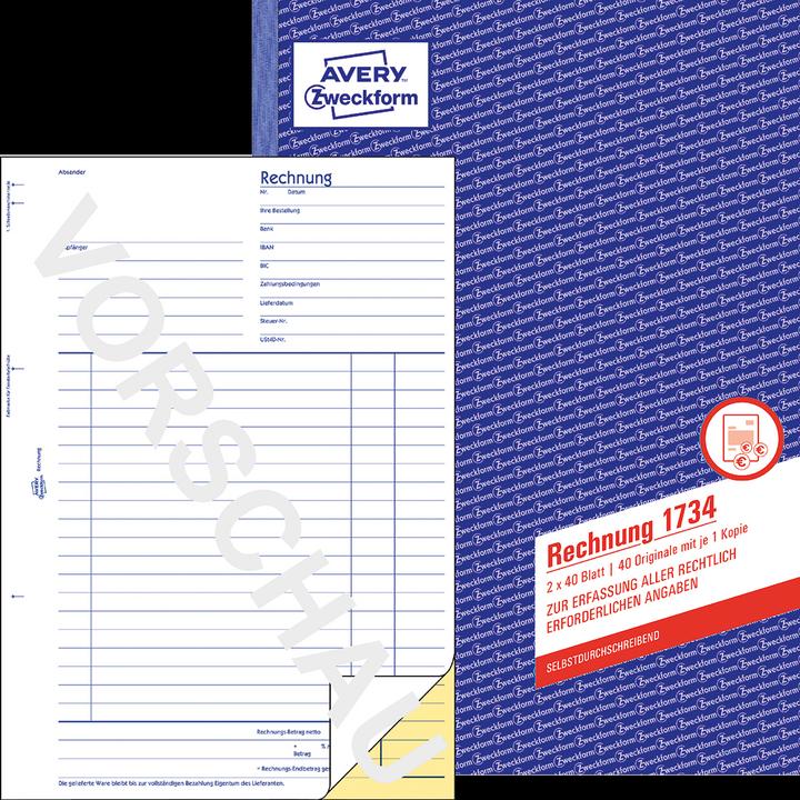 Produktbild Avery Rechnung (40 x)