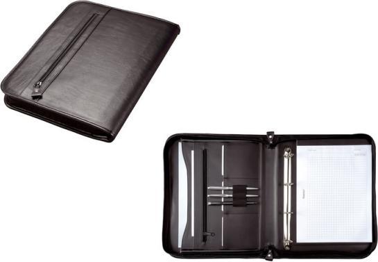 Image du produit Alassio Porte-documents de conférence Limone imitation cuir noir avec 4 anneaux mécaniques (1 x)