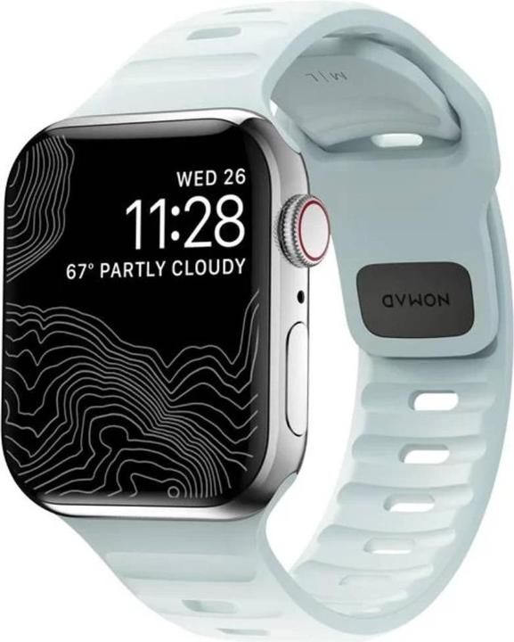 Produktbild Nomad Sport Band 38/40/41mm Icy Blue Glow (38 mm, Fluorkautschuk (FKM))