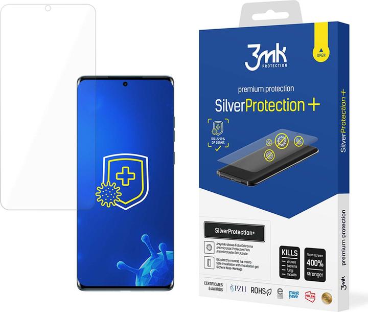 Image du produit 3MK SilverProtect+ Motorola Edge 50 Fusion Folia antymikrobowa montowana na mokro (1 pièce(s), Motorola Edge 50)