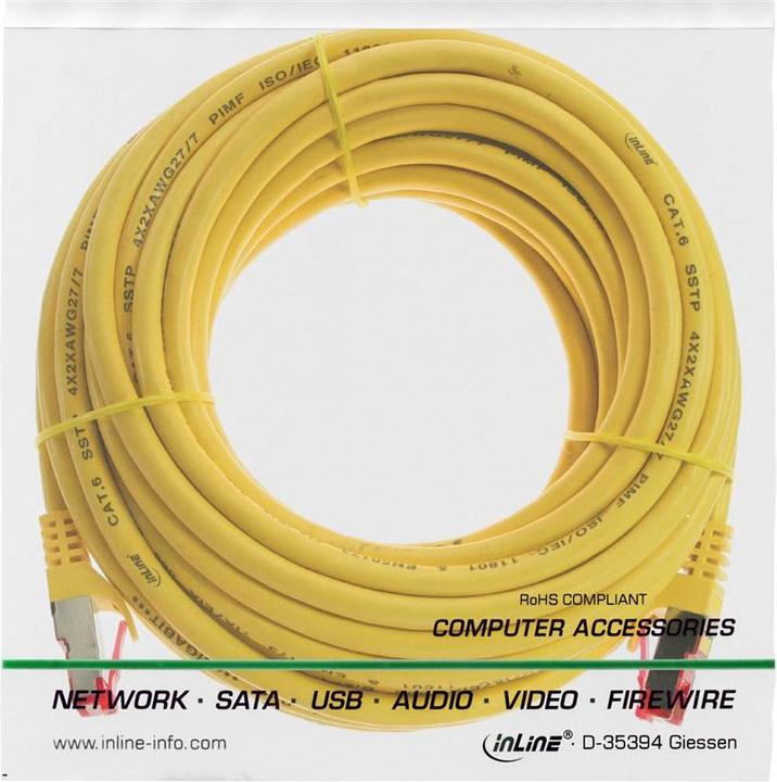Immagine prodotto InLine Cavo patch (S/FTP, PiMF, CAT6, 15 m)