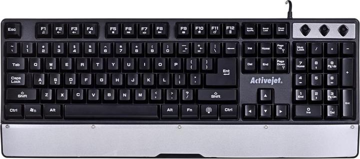 Actual product image Activejet K-3242 Keyboard USB QWERTY US International (US, Cable)