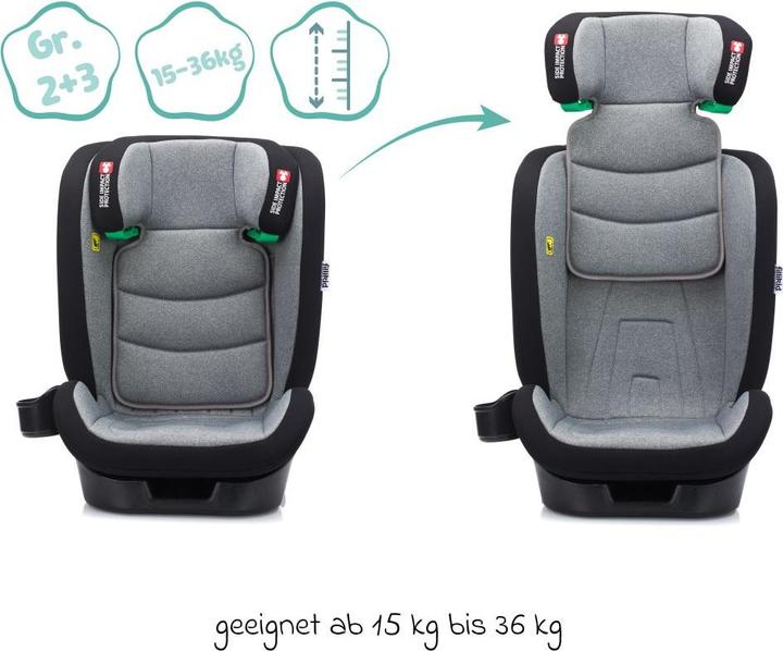 Produktbild Fillikid Kindersitze 15-36 kg Kindersitz Elli Pro i-Size ab 3 Jahre - 12 Jahre (100 (Kindersitzerhöhung, ECE R129/i-Size Norm)