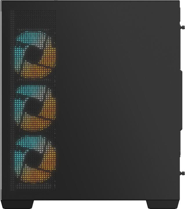 Actual product image Gigabyte Case||GB-C500P ST|MidiTower|Case product features Transparent panel|ATX|MicroATX|MiniITX|Colour Blac (Mini-ITX, ATX)