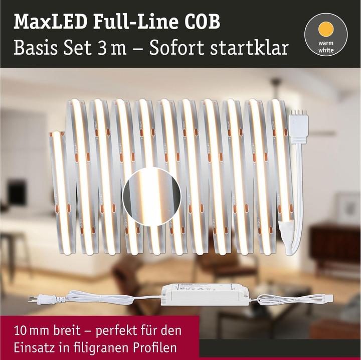 Actual product image Paulmann MaxLED 1000 Full-Line COB Stripe Set (Warm white, 300 cm, Indoor)