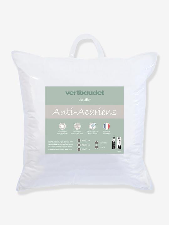 Actual product image Vertbaudet Soft children's pillow with recycled polyester, Greencare mite protection (60 x 60 cm)