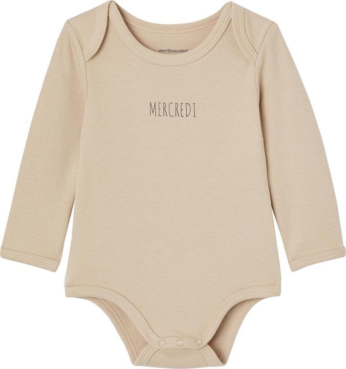 Image du produit Vertbaudet Lot de 5 bodies bébé manches longues à enfiler BASIC, coton bio (62)