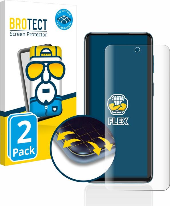 Produktbild BROTECT Full-Cover Displayschutz (2 Stück, Motorola Moto G42)