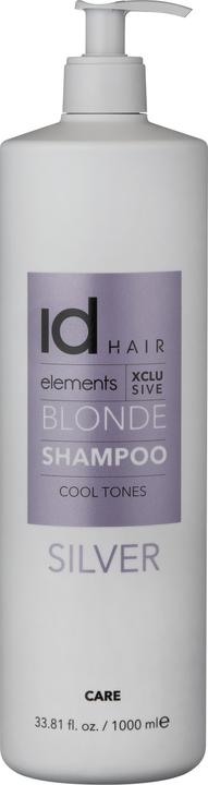 IdHair Elements Xclusive Silver Shampoo 1000 ml (1000 ml, Flüssiges Shampoo)