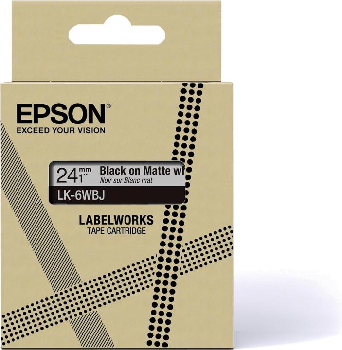 Produktbild Epson Matte White/Black 24mm LK-6WBJ (2.40 cm, Weiss)