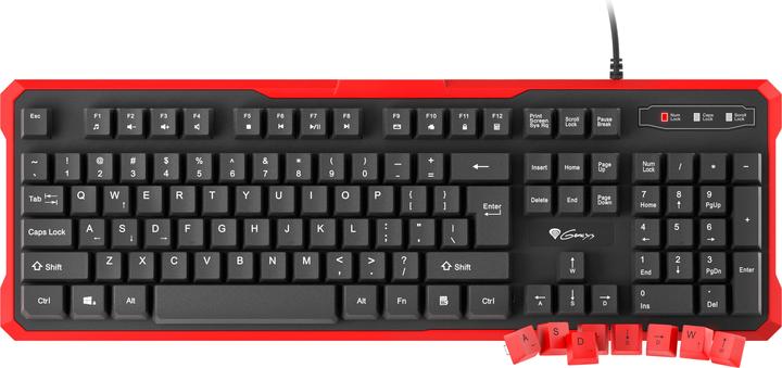Actual product image Genesis RHOD 110 Keyboard USB QWERTY US International (US, Cable)