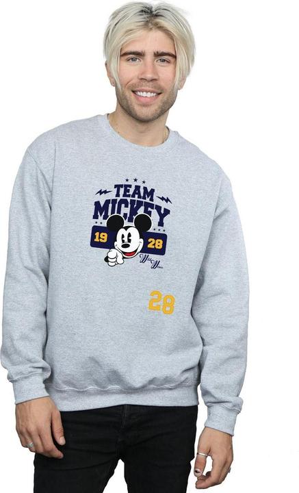 Actual product image Disney Mens Mickey Mouse Team Mickey Sweatshirt (XXL)