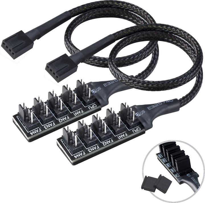 Produktbild Akasa FLEXA FP5H Splitter Hub - 2 Stück