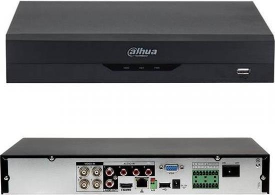 Produktbild Dahua DH-XVR5104HE-I3 digital video recorder (DVR) Black (WLAN, Eingebaute Anzeige, Bluetooth, GPS-Empfänger, Eingebautes Display, Full HD)