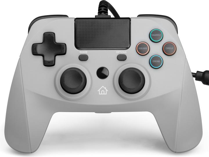Actual product image Snakebyte Pad 4 S wired PS3/PS4 controller 3m - gray (PS3, PS4)