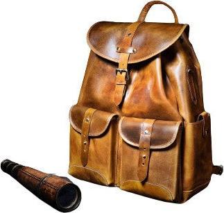 Only-Bags.Store Handmade Top Grain Leder Rucksack, Rucksack, Laptop Tasche, Schulter Vintage Reisetasche