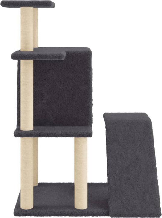 Actual product image VidaXL Kratzbaum mit Sisal-Kratzsäulen Dunkelgrau 97 cm,Farbe (97 cm, Dark grey)