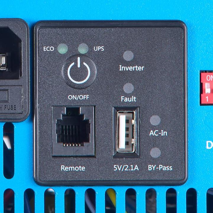 Produktbild Ective CSI 15 PRO 1500W/12V Sinus-Wechselrichter mit Netzvorrangschaltung und Ladegerät