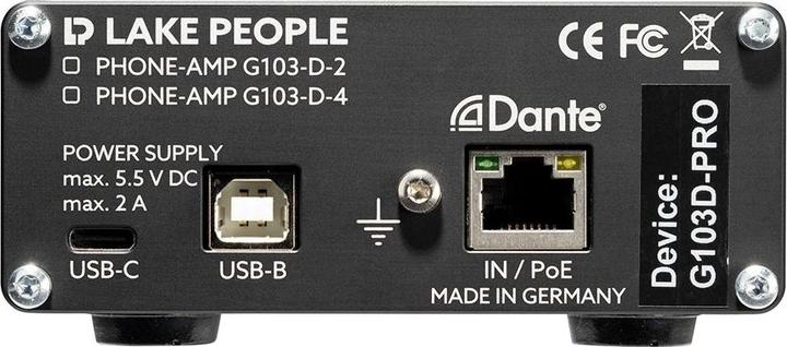 Immagine prodotto Lake People Amplificatore telefonico G103-D4 Dante (interruttore di guadagno)