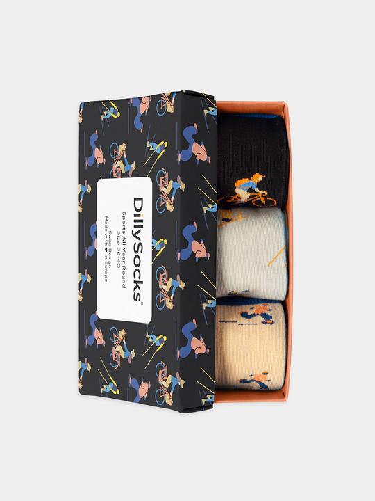 Immagine prodotto DillySocks Sport tutto l'anno (confezione da 3, 36 - 40)