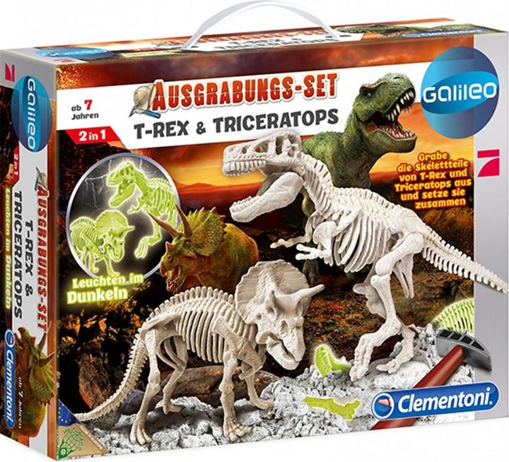Actual product image Clementoni Excavation set T-Rex& Triceratop