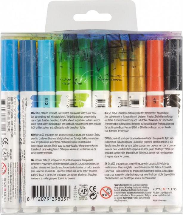 Immagine prodotto Talens Penna a pennello (Multicolore, 20 x)