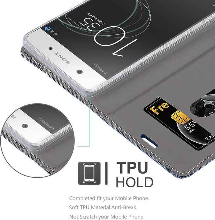 Image du produit Cadorabo Couverture look jeans Book (Sony Xperia XA1)