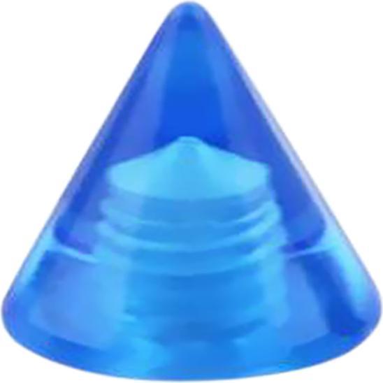 Actual product image Star Piercing Cone dark blue transparent (without brass, Acrylic)