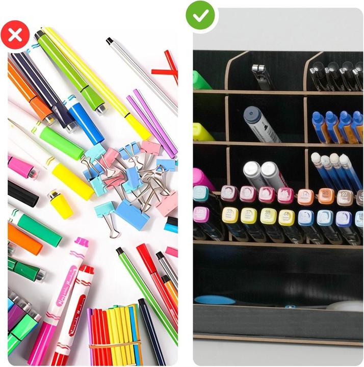 Actual product image Hermex Pen Desk-Organizer