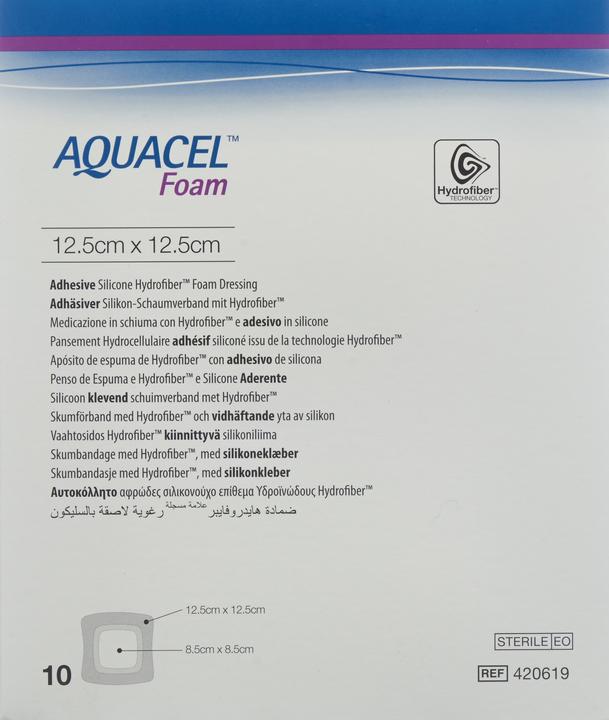 Immagine prodotto Aquacel Ag Schaumverband adhäsiv 12.5x12.5cm (10 x)