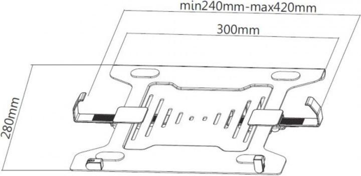 Actual product image equip VESA Notebook Holder
