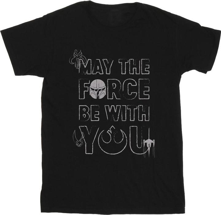 Image du produit Star Wars - T-shirt THE MANDALORIAN MAY THE FORCE MANDO - Homme (XXL)