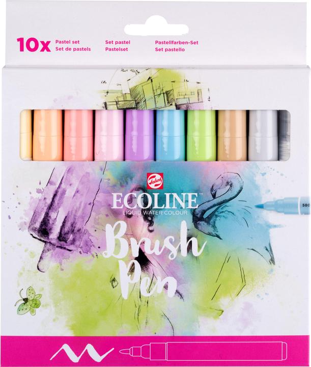 Talens Brush Pen (Mehrfarbig, Rosa, 10 x)