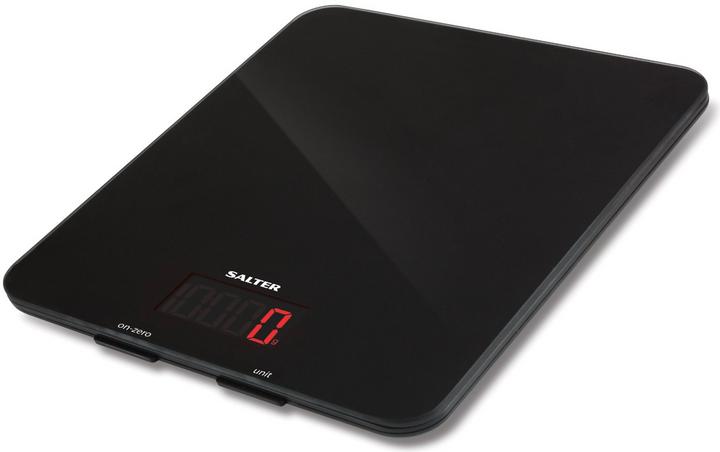 Salter 1150 BKDR 5 kg elektronische Küchenwaage aus Glas - Schwarz