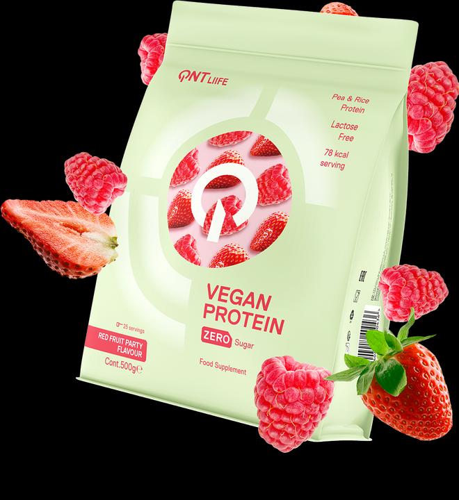 Image du produit QNT Vegan Protein Zero Sugar (Fruits rouges, 1 pcs, 500 g)