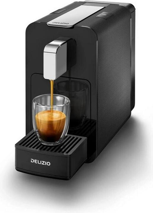 Delizio Kapselmaschine Viva Elegante Black Chrome, Kaffeeart (Delizio)