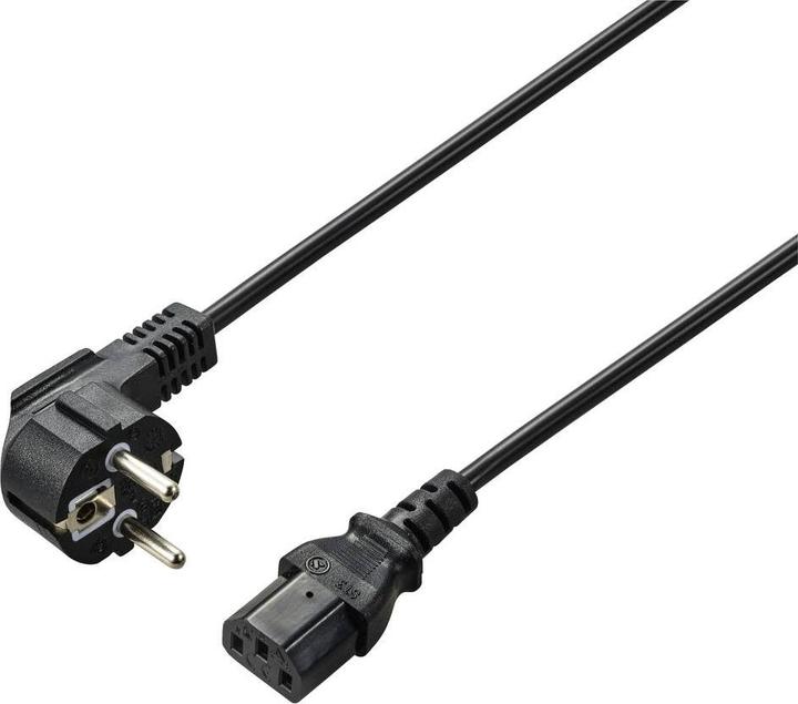 Immagine prodotto Renkforce Cavo di collegamento IEC (1x spina angolare con contatto di terra - 1x connettore IEC (0.75 m)