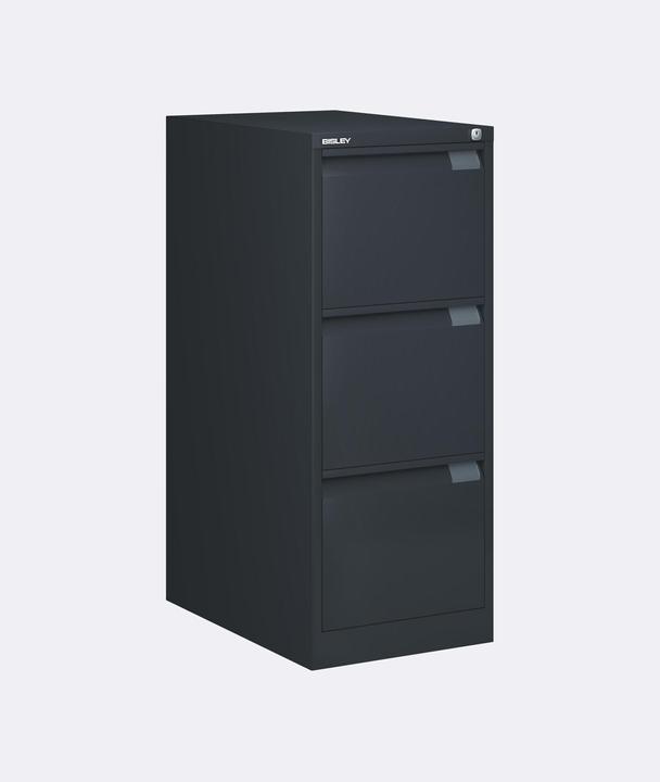 Produktbild Bisley einbahniger Hängeregistraturschrank mit 3 Schubladen (62 x 41.5 x 101.5 cm)