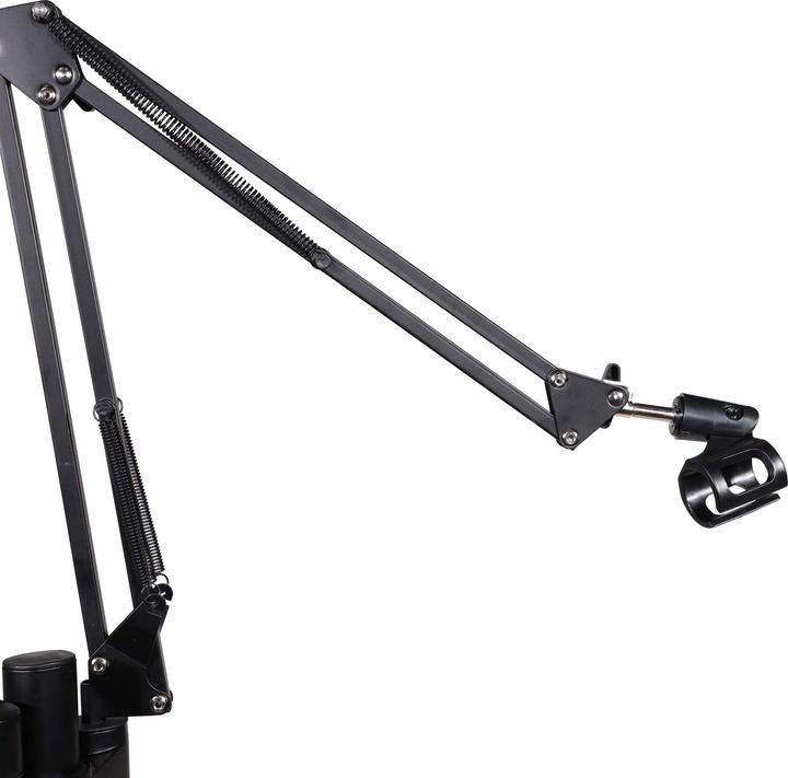 Produktbild Wiltec 4in1 Tischstativ Kamera Stativ mit Tischklemme Ringlicht Streaming Setup (Metall)