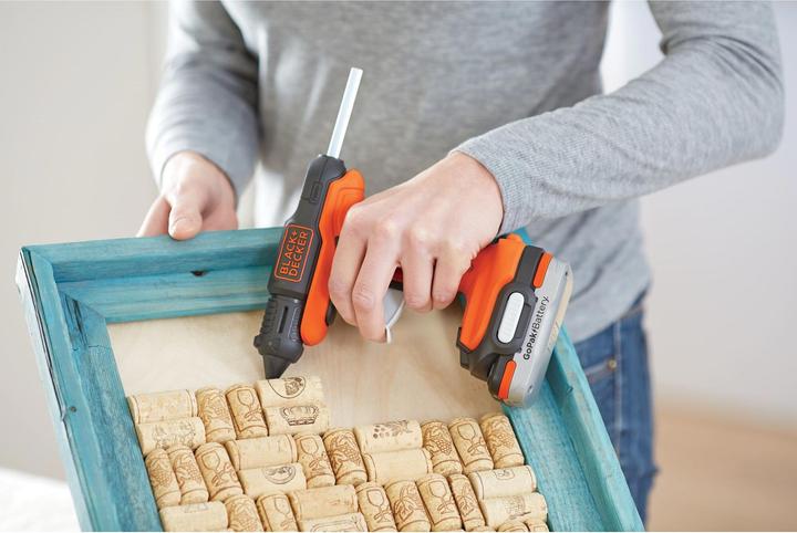 Immagine prodotto Black & Decker Pistola per colla a caldo a batteria